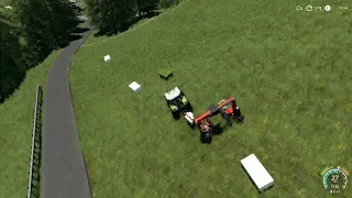 FS19 Tyrolean Alps Timelapse #4 - Wrapping the bales!