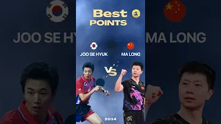 Best points of table tennis - Joo Se Hyuk vs Ma Long #tabletennis #tenisdemesa #pingpong