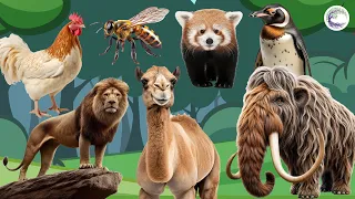 Love Life: Chicken, Lion, Camel, Elephant, Penguin, Red Panda, Grandpa - Animal Sound