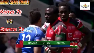 KENYA 7s GREATEST WINS IN HISTORY EP05:- World Rugby 7s CUP QUARTER FINAL | Kenya(38) vs SAMOA(07)