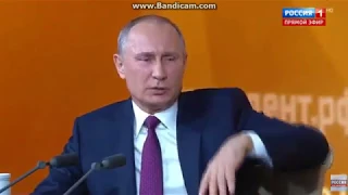 Путин уходит от ответа. Прямая линия с Путиным.