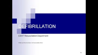 ESHT - Defibrillation