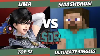 Stick Drift 5 - Lima (Bayonetta) Vs. Smashbros! (Steve) Smash Ultimate - SSBU