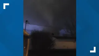 Tornado goes through Winchester, Indiana I Caught on Camera