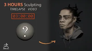 Speed sculpt [3 hours] in Zbrush - Human bust