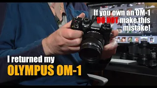 I bricked my Olympus OM-1 - avoid this mistake when you update the firmware of your OM-1