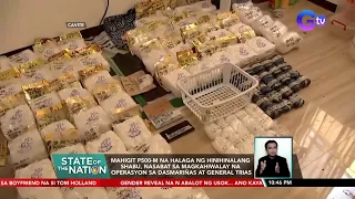 Mahigit P500-M na halaga ng hinihinalang shabu, nasabat sa magkahiwalay na operasyon sa... | SONA