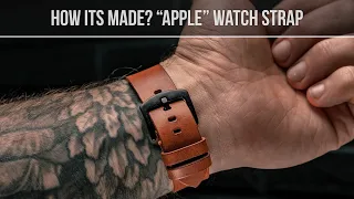 Lets make Leather Apple Watch strap by hand⌚️ [PDF Pattern]