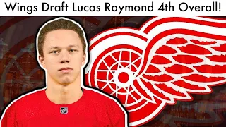 LUCAS RAYMOND DRAFTED 4TH OVERALL BY RED WINGS! (2020 NHL Draft Mock & Prospect Highlights Talk)