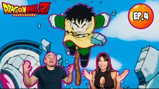 GOHAN saves GOKU! Dragonball Z - Episode 4 FIRST TIME REACTION | My Girlfriend reacts 🔥 #dbz