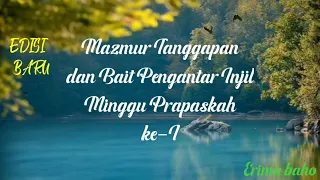 Mazmur Tanggapan dan Bait Pengantar Injil |EDISI BARU|| Minggu Prapaskah I(tahun A) 26 Februari 2023