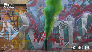 BSF40 Medium Smoke Bomb Green By Big Shotter Fireworks - 100 Seconds