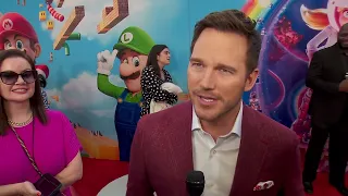 The Super Mario Bros Movie World Premiere Los Angeles - itw Chris Pratt (Official video)