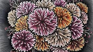How to draw Sea Anemones | Miss Betsi's pattern # 8