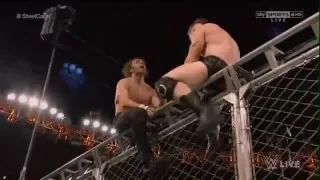 WWE Raw Dean Ambrose vs Sheamus Steel Cage Match(21.12.15)