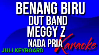 BENANG BIRU - MEGGY Z | karaoke nada pria | lirik