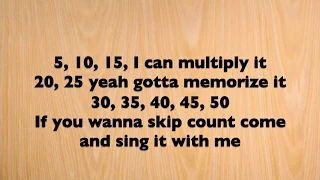 5. Multiplication by 5's song (Old Town Road Style)