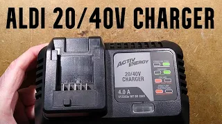 Inside the ALDI Ferrex 20/40V battery charger with schematic