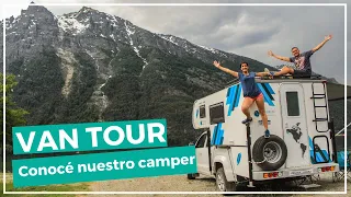 🚐 VAN TOUR 🤩 Conocé el camper MÁS LINDO de ARGENTINA | 🌎 [De USHUAIA a ALASKA en motorhome]