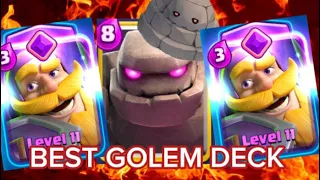96% WIN RATE ON TOP LADDER WITH BEST GOLEM DECK - GOLEM IS BACK! clash royale