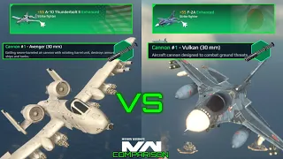 A-10 Thunderbolt II vs F-2A | Strike Fighter Comparison | Modern Warships