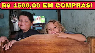 EMOCIONANTE! GAROTINHO DA TV GANHA R$ 1500,00 EM COMPRAS NO SUPERMERCADO 🥹❤️