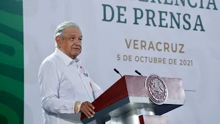 Incidencia delictiva a la baja en Veracruz. Conferencia presidente AMLO