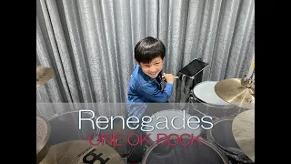 『Renegades』-ONE OK ROCK-フルVer.小学4年生が叩いてみた！Drum cover