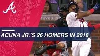 Ronald Acuna Jr.'s 26 home runs in 2018