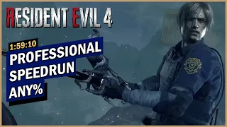 Resident Evil 4 Remake ANY% PROFESSIONAL S+ Speedrun in 1:59:10