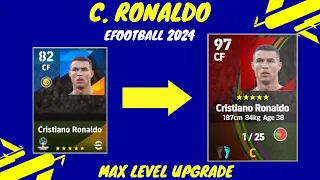 Cristiano Ronaldo Max Level Training Upgrade in eFootball 2024 mobile I AFTER UPDATE.