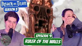 NASTIEST TITAN EVER!| Attack on Titan Season 3 Reaction with my Girlfriend|Ep 9 “Ruler of the Walls"