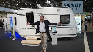 FENDT CAMPER MIT NUR 3,90m! Trotzdem Dusche Bad Küche XL Bett UND Sitzgruppe Bianco 390 2024