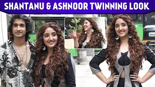 Shantanu Maheshwari & Ashnoor Kaur Twinning Moment During Their New Song Tutt Gaya Promotion