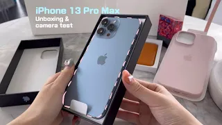 🇨🇦 iPhone 13 Pro Max 언박싱&Camera set up🍏| Sierra Blue unboxing with accessories| 아이폰 13 프로 맥스 카메라