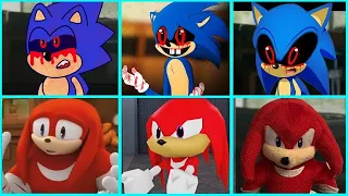 Sonic The Hedgehog Movie Sonic EXE vs KNUCKLES SONIC BOOM Uh Meow All Designs Compilation