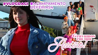 GIOVANNA ALPARONE FILMA EM UM AVIÃO PARA O ACAMPAMENTO DE FÉRIAS 4! #VLOGDAGI