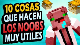 ✅ 10 Cosas de Noobs ÚTILES en Minecraft!! #3