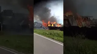 Пожар в деревне Гора