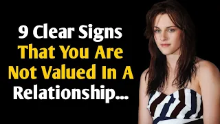 09 Clear Signs That You Are Not Valued In A Relationship... psychological facts #quotes #motivation