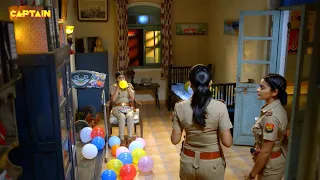 Karishma Singh ने दी अपनी जुड़वा बहन को गुब्बारे फुलाने की सजा || Maddam Sir