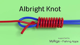 Albright Knot - Line to Line Fishing Knot Animated