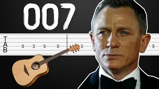 James Bond Theme (007) Guitar Tabs, Guitar Tutorial, Guitar Lesson