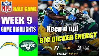 Los Angeles Chargers vs New York Jets [HALF GAME] WEEK 9 (11/05/23) | NFL Highlights 2023