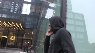 Carmelo Anthony won't answer if Lebron talked to him about the Lakers.  Filmed in NYC 12/20/18