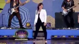 Demi Lovato   Cher Lloyd Performs  (Really Don t Care)  on GMA   LIVE 6-6-14.