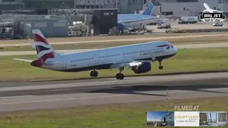 BA plane aborts first landing attempt at Heathrow due to high winds