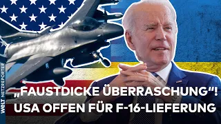 PLÖTZLICHE KEHRTWENDE? USA will ukrainische Soldaten an F-16-Kampfjets ausbilden | WELT News