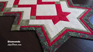 Patchwork Sewing - Quick demonstration. Templates tutorial