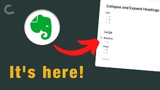 🎉 NEW | Collapse and Expand Headings and Lists on Evernote